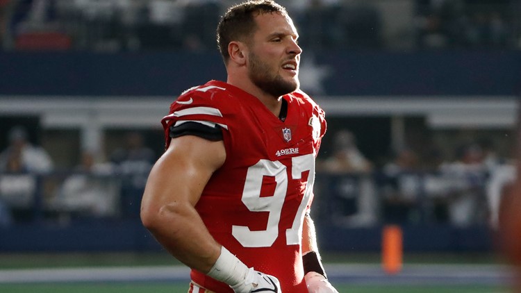 49ers hopeful Nick Bosa will be cleared to play vs. Packers