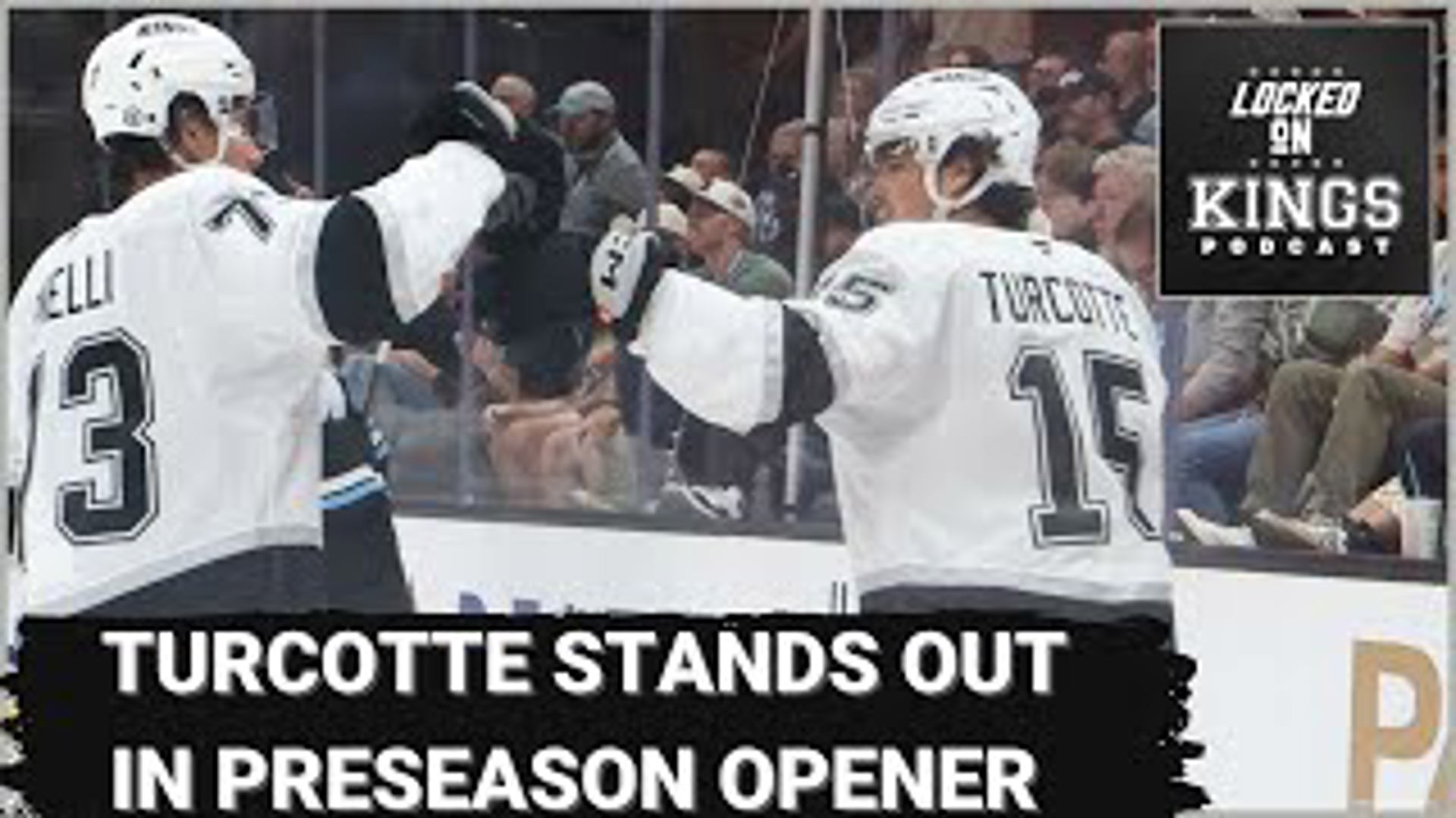 The Kings played their first preseason game with Alex Turcotte standing out. Were the Kings more physical? How did a group of mostly young Kings hold up vs NHLers?