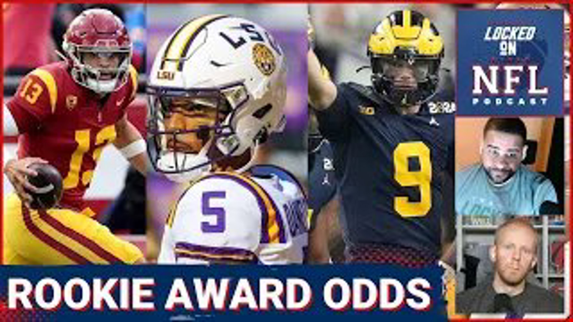 Chris Carter and James Rapien go over all the betting odds for NFL rookie awards and see who has the best odds to bet on before the season begins.