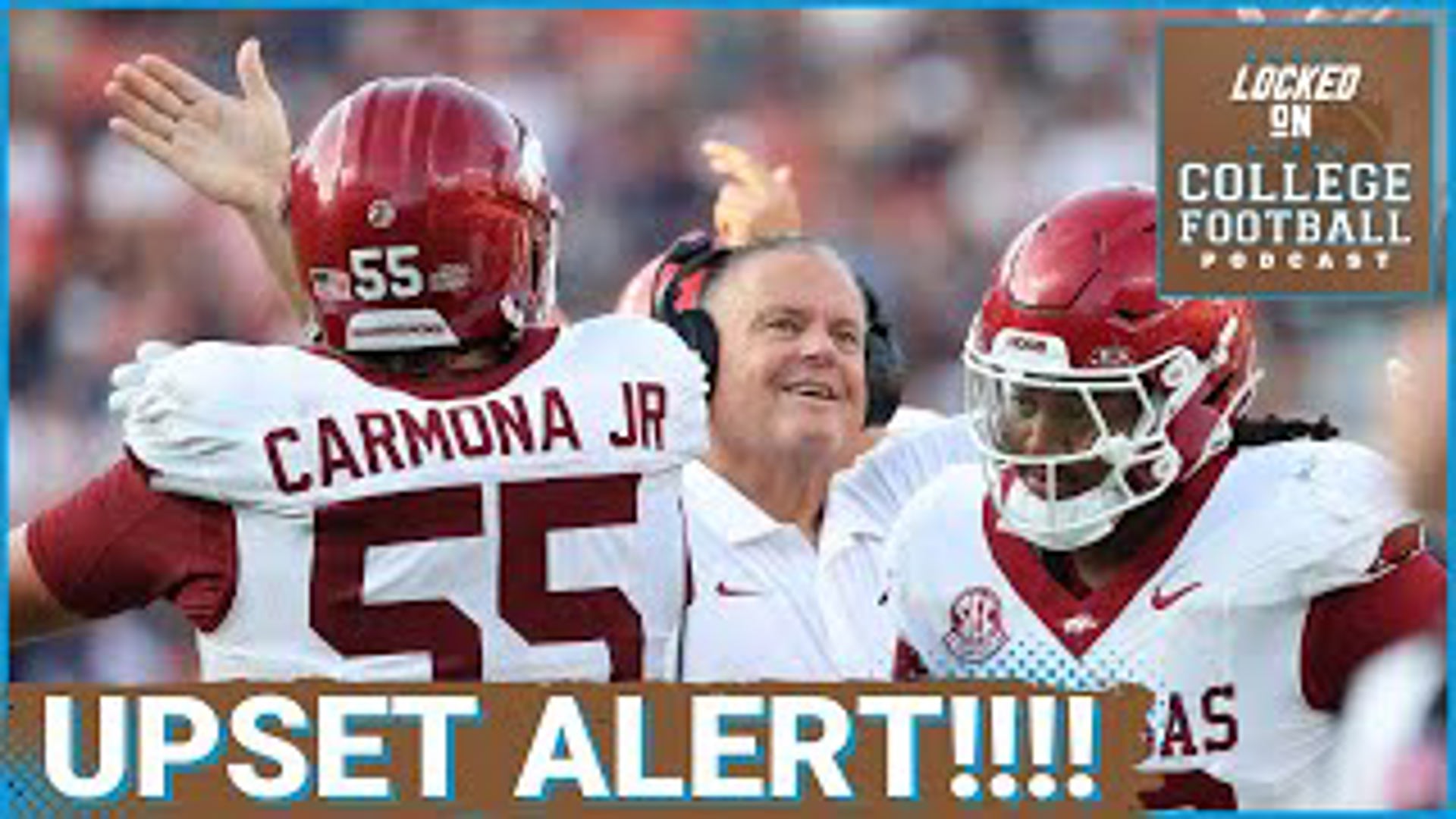 Arkansas has already pulled an upset of #4 Tennessee on their home field with LSU and Brian Kelly in town this week. Sam Pittman's Razorbacks have the tools to win.