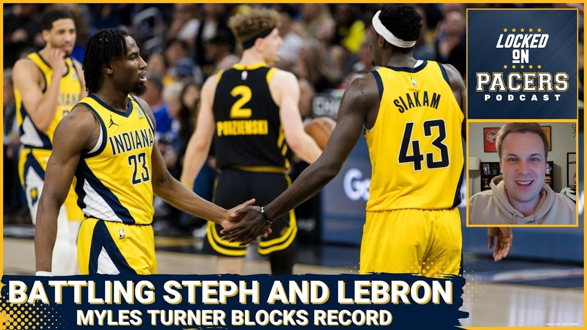 Pacers beat Steph Curry, lose to LeBron James. FT disparity v Lakers. Myles Turner blocks record