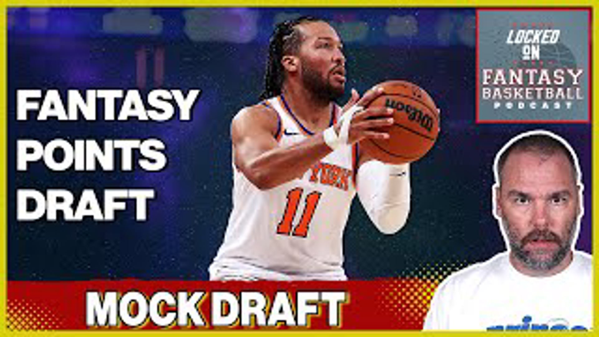 It's fantasy basketball points league mock draft, and Josh Lloyd takes on the role of picking in the seventh spot in this one.