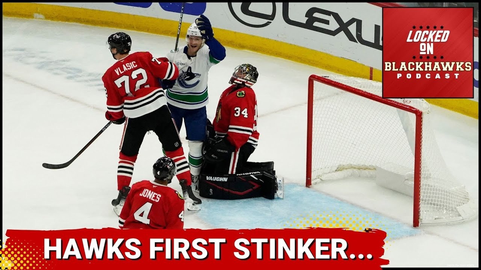 Wednesday's episode begins with a recap of the Chicago Blackhawks' 6-3 loss to the Vancouver Canucks at the United Center.