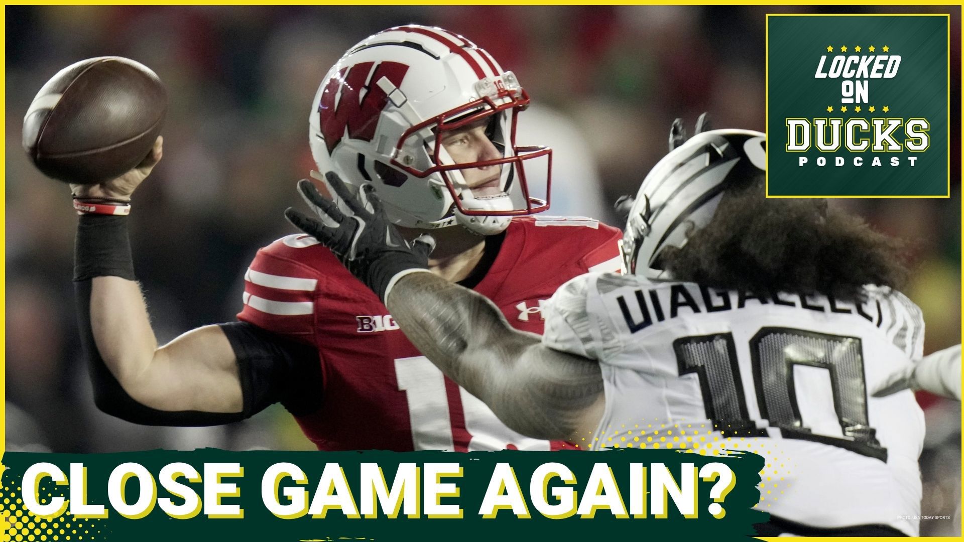 Last year's game at Wisconsin was a nailbiting 16-13 for #1 ranked Oregon as they survived an upset bid. This year's game in Eugene could see a similar script.