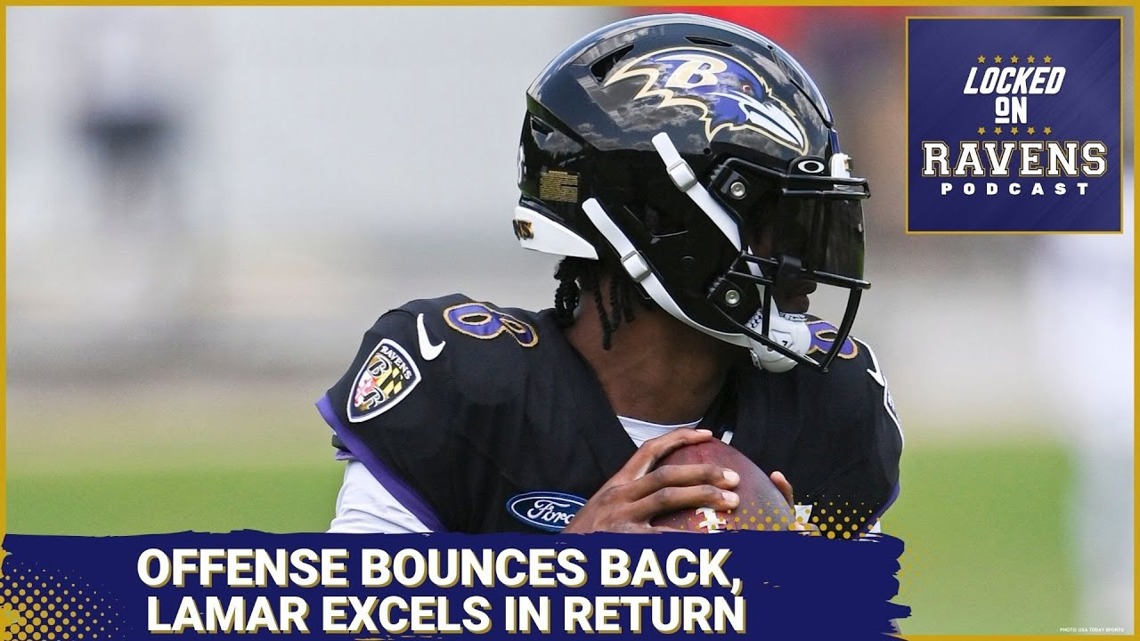 Baltimore Ravens' offense gets back on track, Lamar Jackson excels in