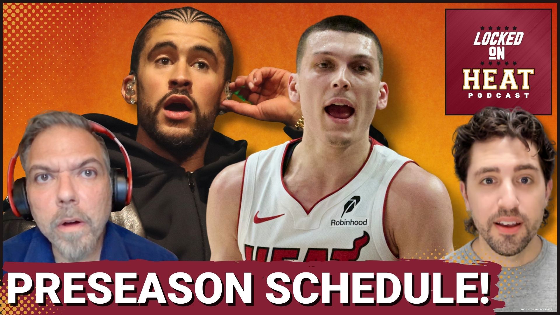 The Miami Heat announced their preseason schedule for the 2025-26 season.