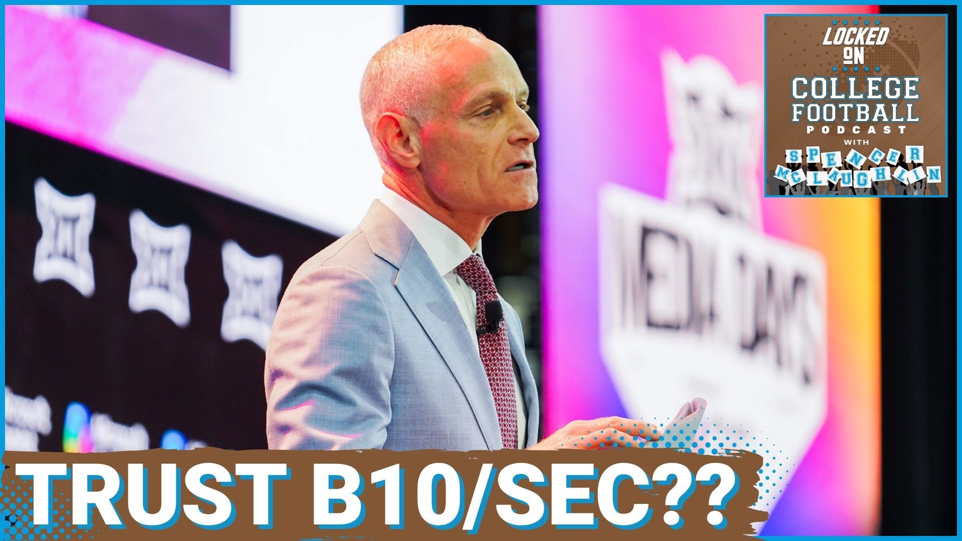 Big 12 commissioner Brett Yormark said at Big 12 Media Days he is doubling down on his support for the 5+11 Playoff format. Is that how the ACC catch the B10/SEC?