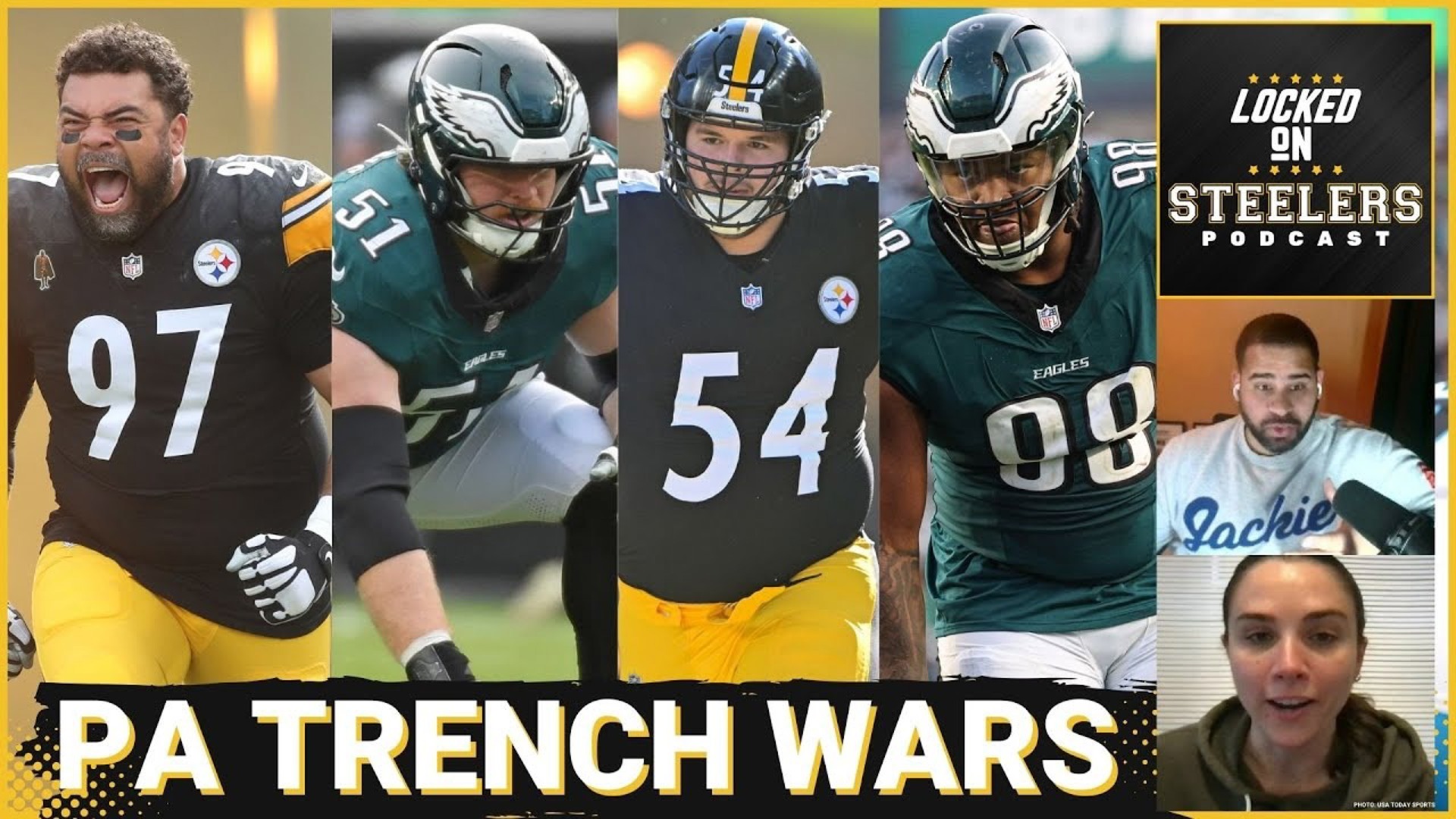 The Pittsburgh Steelers know they have a tall task to win in the trenches against the Philadelphia Eagles' offensive and defensive lines.