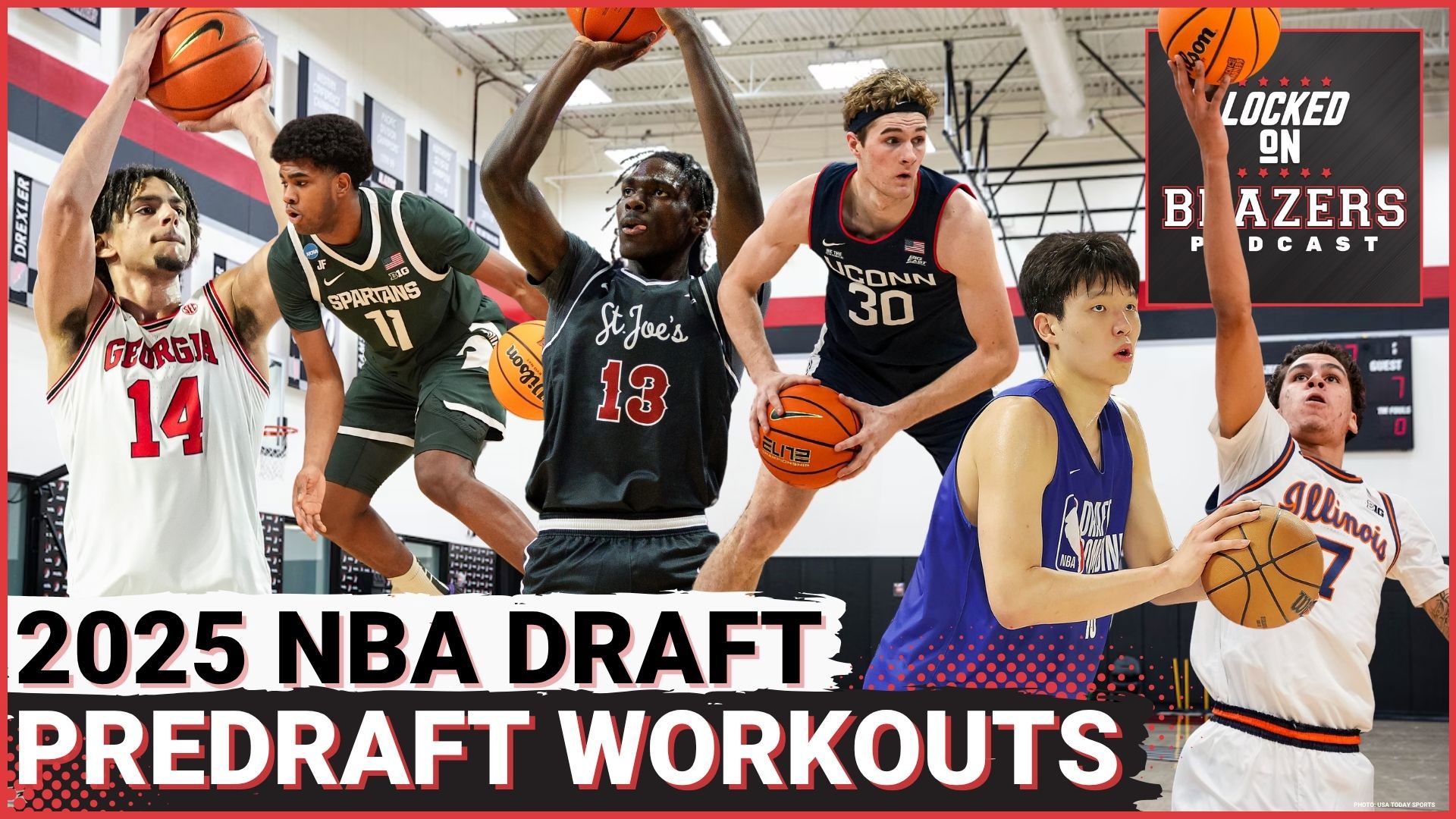 The first big workout of the Trail Blazers draft cycle arrived with 6 first round talents: Asa Newell, Rasheer Felming, Jase Richardson, Liam McNeeley and others.
