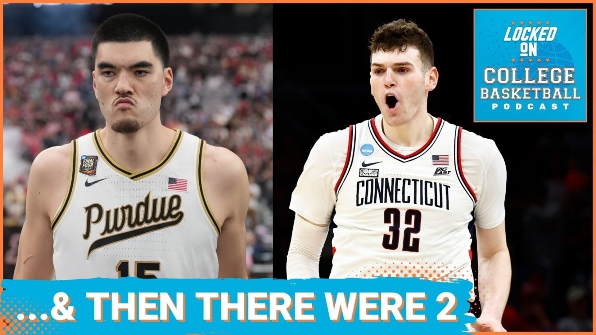 Purdue and UConn advance to the NCAA championship game over NC State and Alabama.