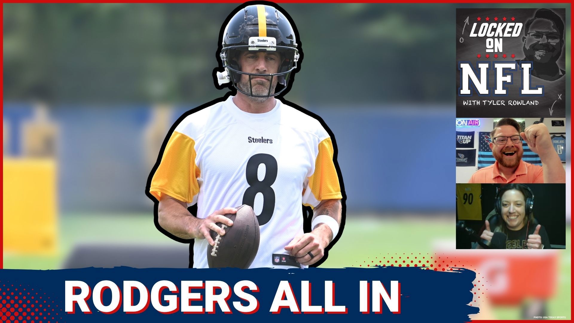 The Pittsburgh Steelers kicked off mandatory mini-camp with Aaron Rodgers in attendance and Rodgers told his teammates he is all-in for 2025.
