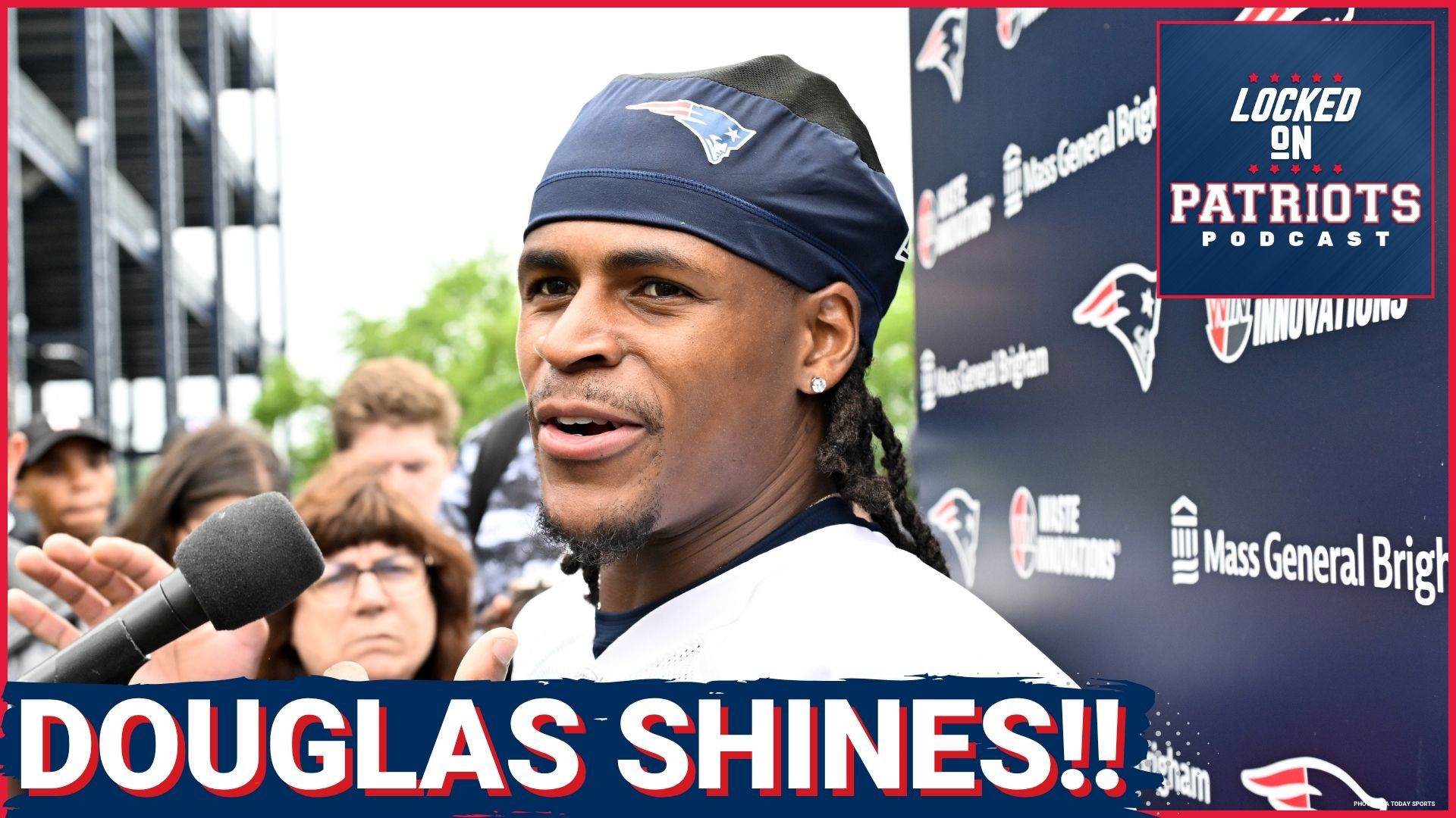 Pop Douglas dazzles in training camp, drawing high praise from coach Mike Vrabel.
