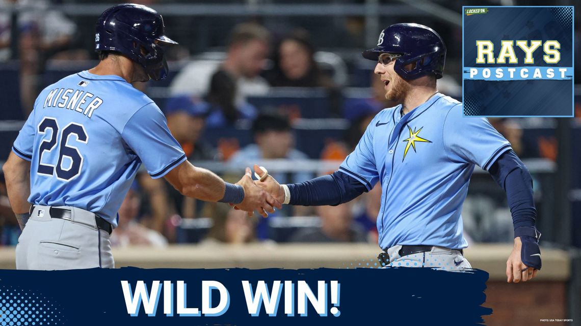 RAYS POSTCAST: The Tampa Bay Rays COMEBACK to win a CRAZY GAME vs The New York Mets