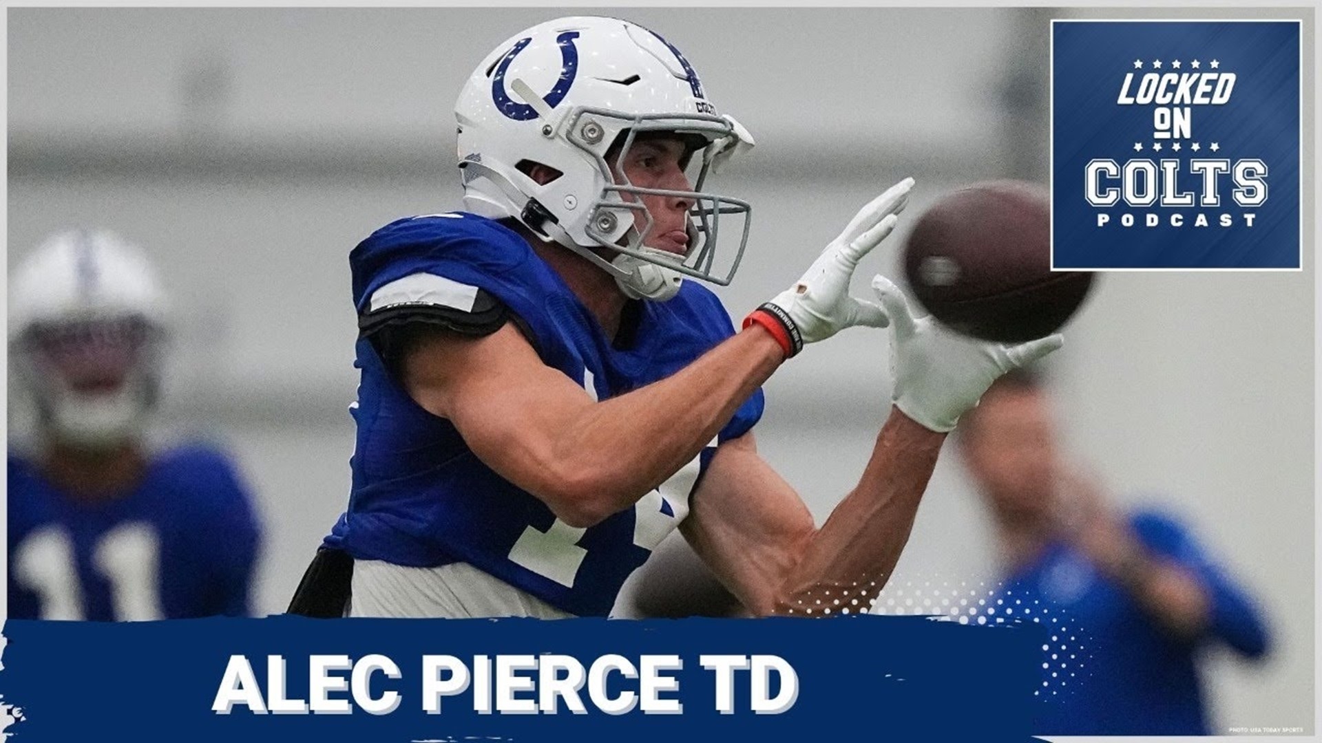 Indianapolis Colts Anthony Richardson has a connection with Alec Pierce in training camp. The two connected for a deep touchdown in 11 on 11.