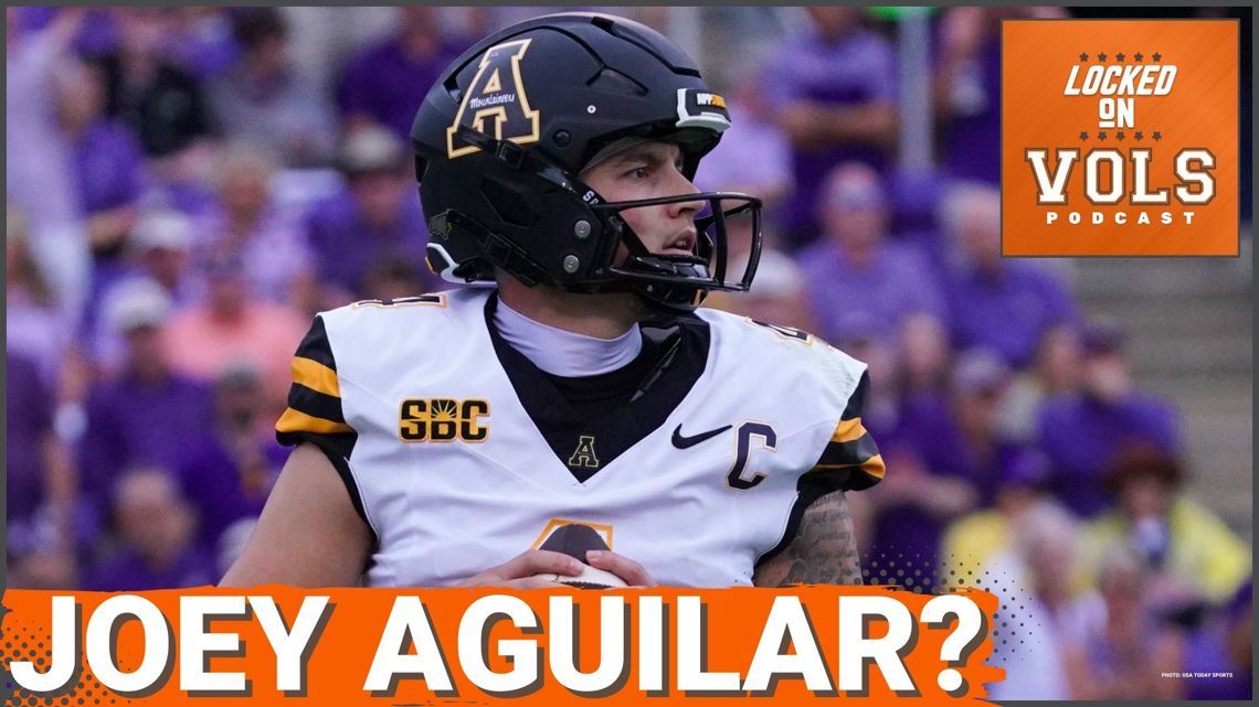 Tennessee quarterback Joey Aguilar throwing the ball