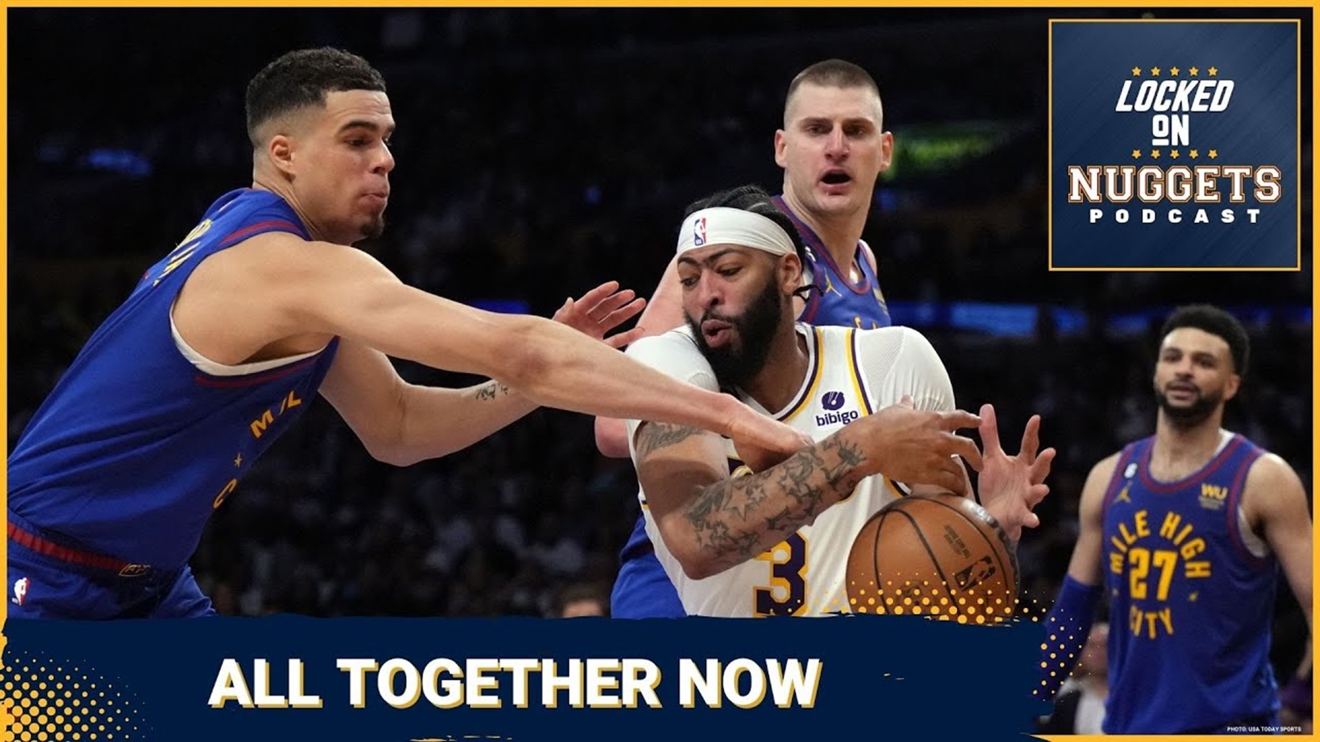 Download Nikola Jokic Nuggets Vs. Lakers Wallpaper