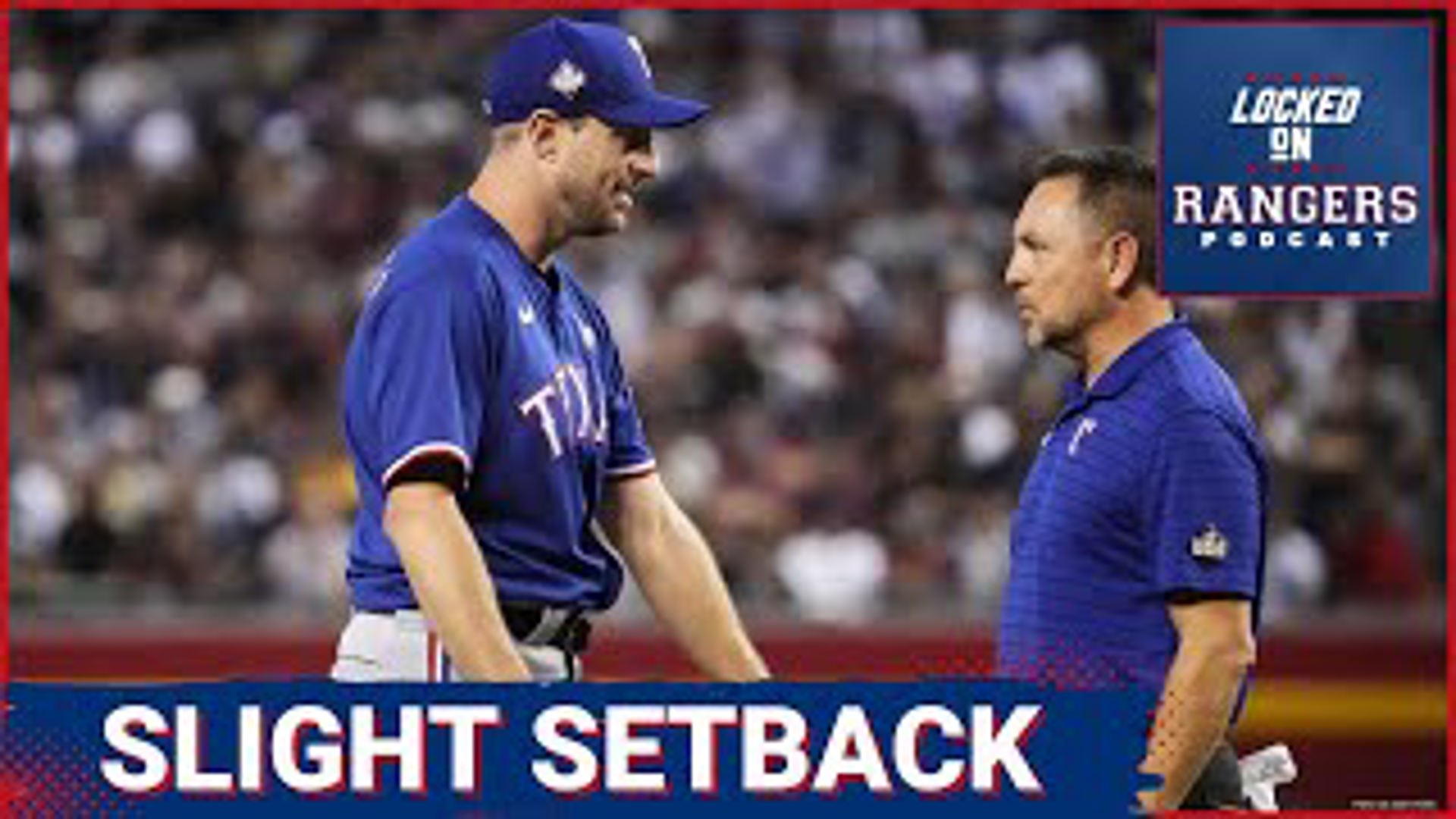 Texas Rangers future HOFer Max Scherzer was scratched from his second rehab start with a thumb issue which will delay his return form injury.