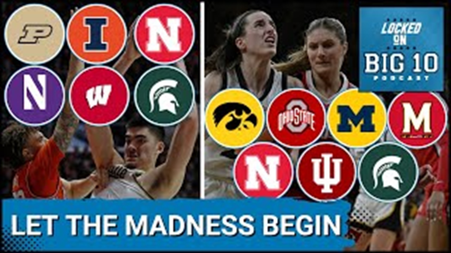 Six Men's and seven Women's Big 10 teams are going to the NCAA Basketball Tournament following Selection Sunday. On the Men's side, Purdue earned a top seed.
