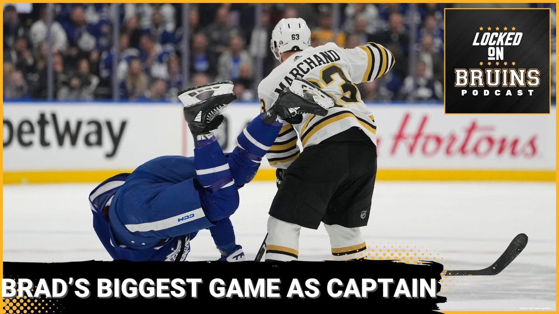 Bruins take series lead vs. Maple Leafs thanks to Brad Marchand's biggest game as captain