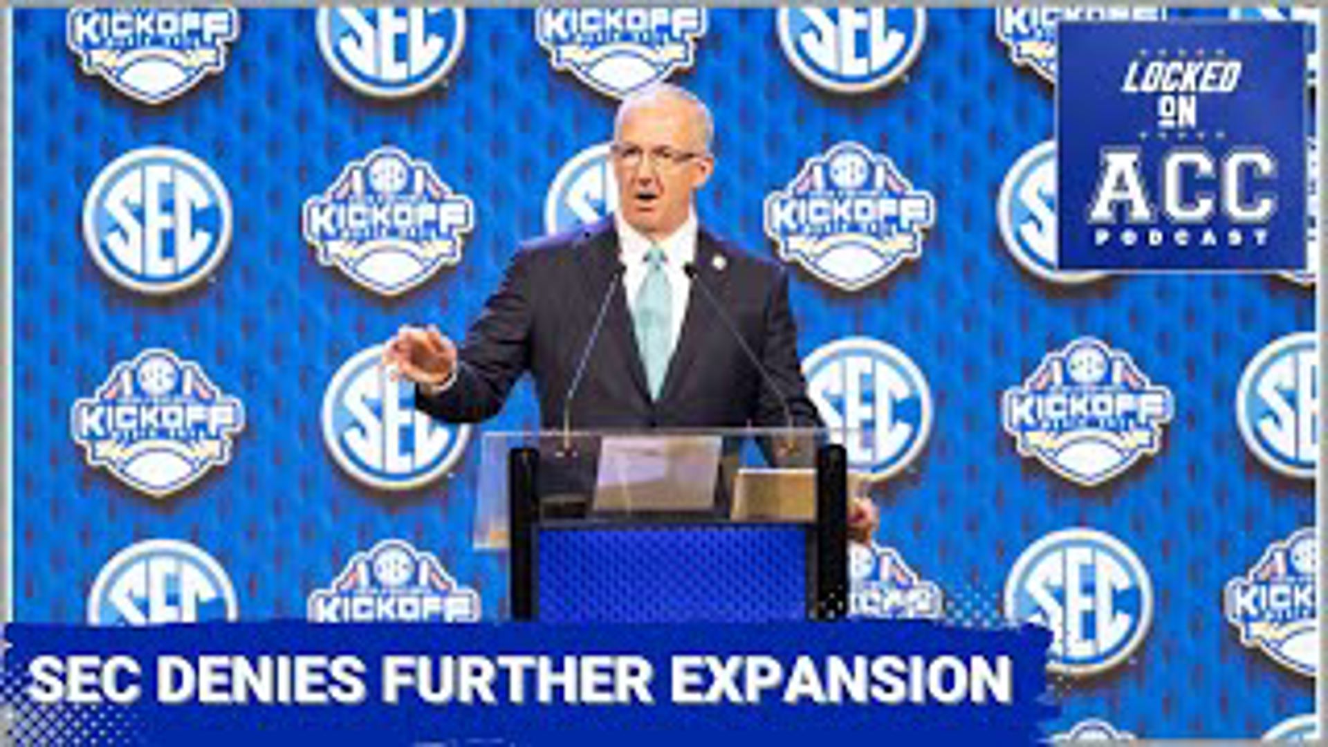 SEC Commissioner Greg Sankey was asked at his conference media days if he is monitoring the legal situations with Florida State and Clemson.