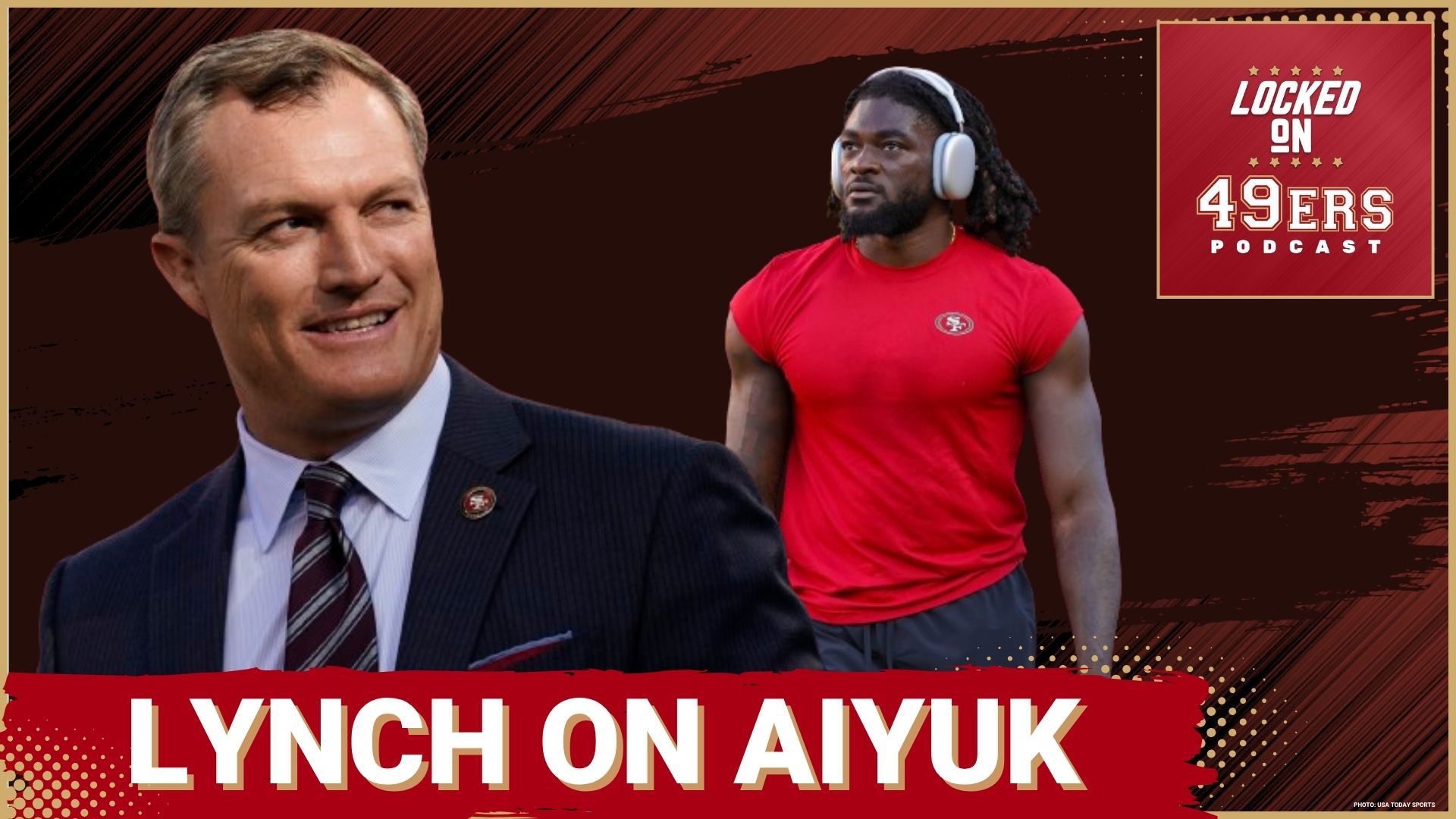 49ers general manager John Lynch shuts down rumors of unhappiness between the team and Branson Aiyuk. Notes on Brock Purdy, George Kittle and Fred Warner contracts..