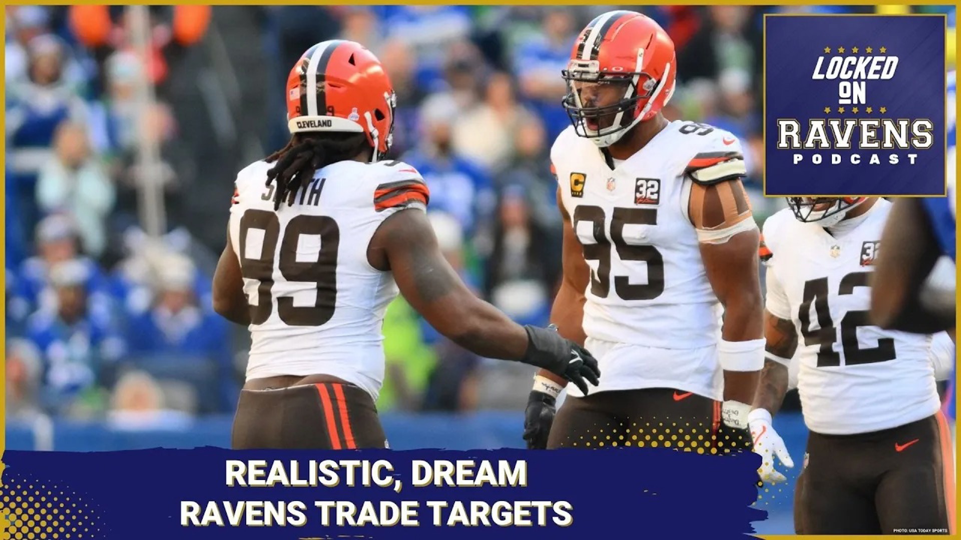 We look at realistic and dream Baltimore Ravens trade targets, discussing names to watch and more.