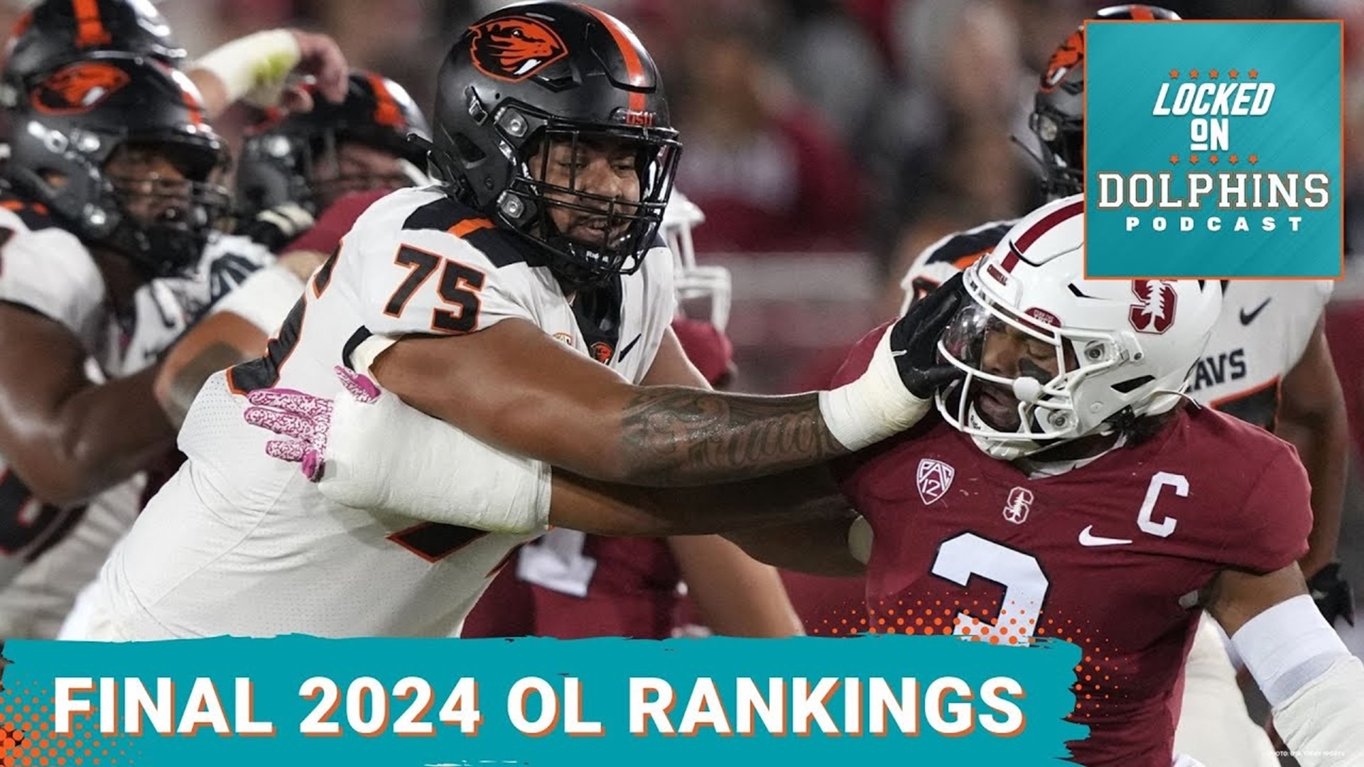 The 2024 NFL Draft is has about a dozen "plug & play" starters for the Miami Dolphins along the offensive line. Where would the Dolphins need to draft each?