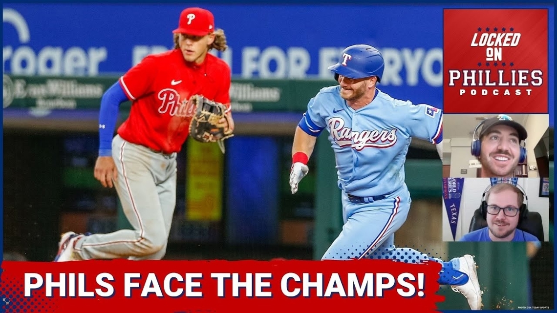 The Philadelphia Phillies Face The WS Champion Texas Rangers W/ Brice ...