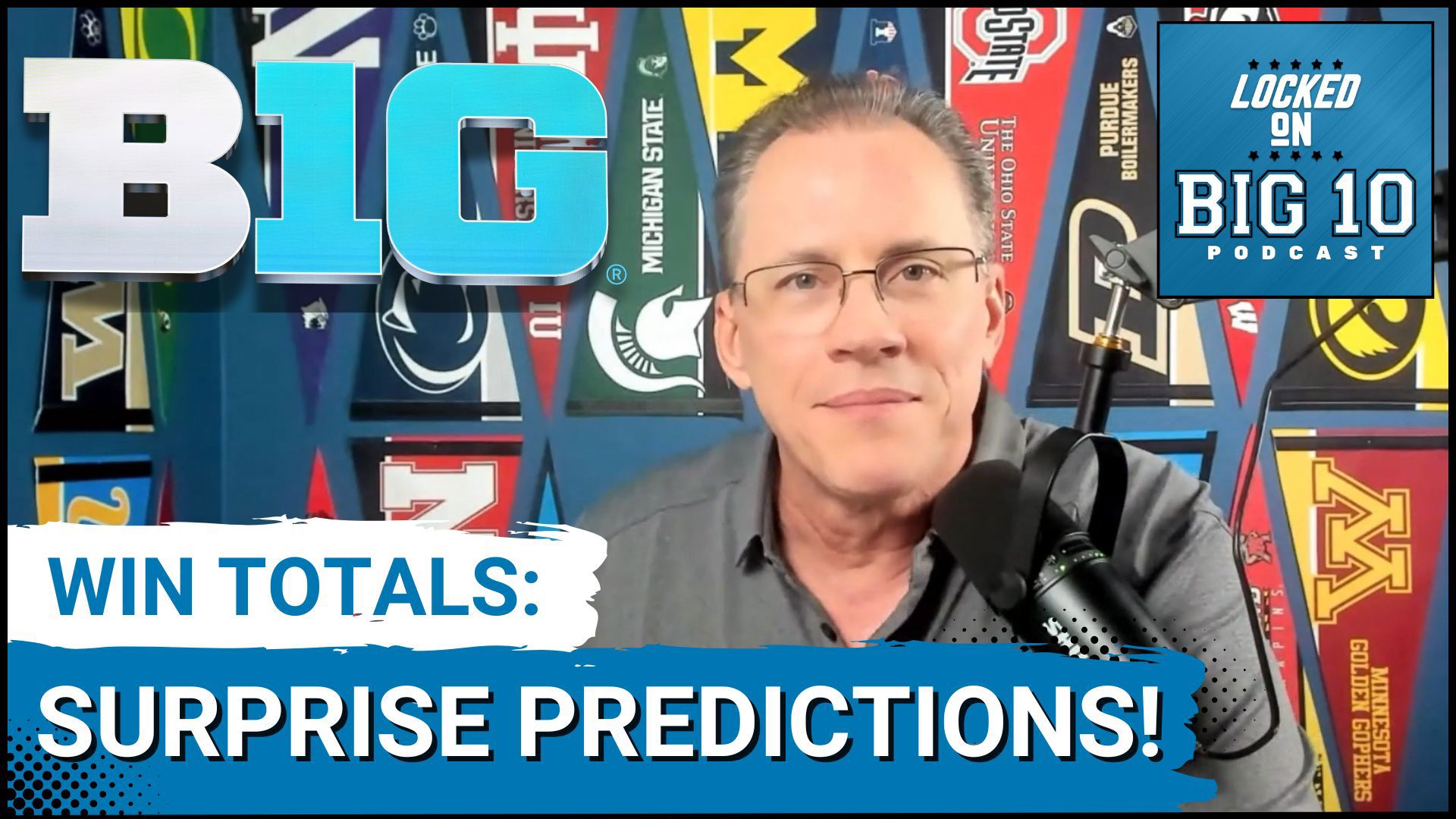 BIG TEN predictions: PENN STATE's 11-win surge, OHIO STATE's tough road, MICHIGAN's playoff hopes. Key players, shocking upsets, and win totals revealed!