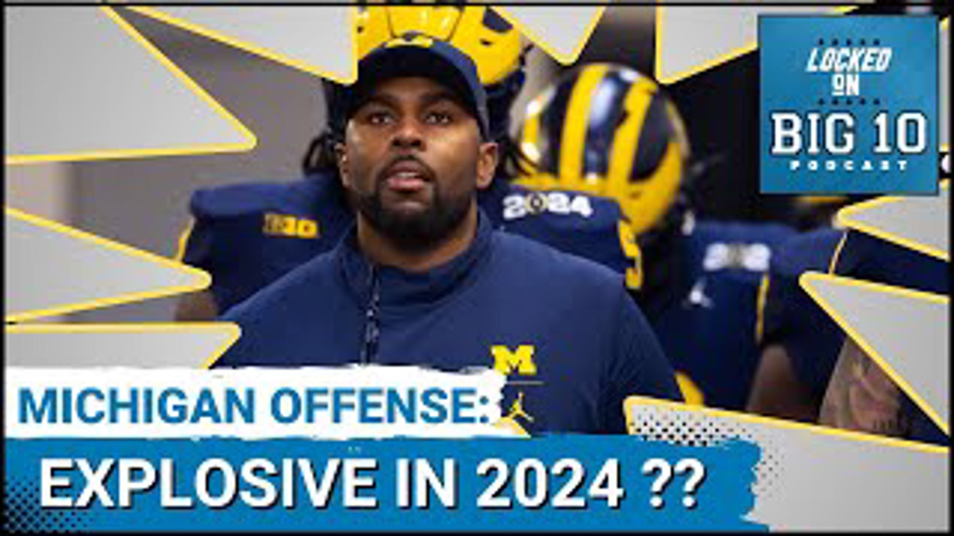 Michigan football coordinator Kirk Campbell says the Wolverines offense will be explosive in 2024.  The college football hype machine is underway.