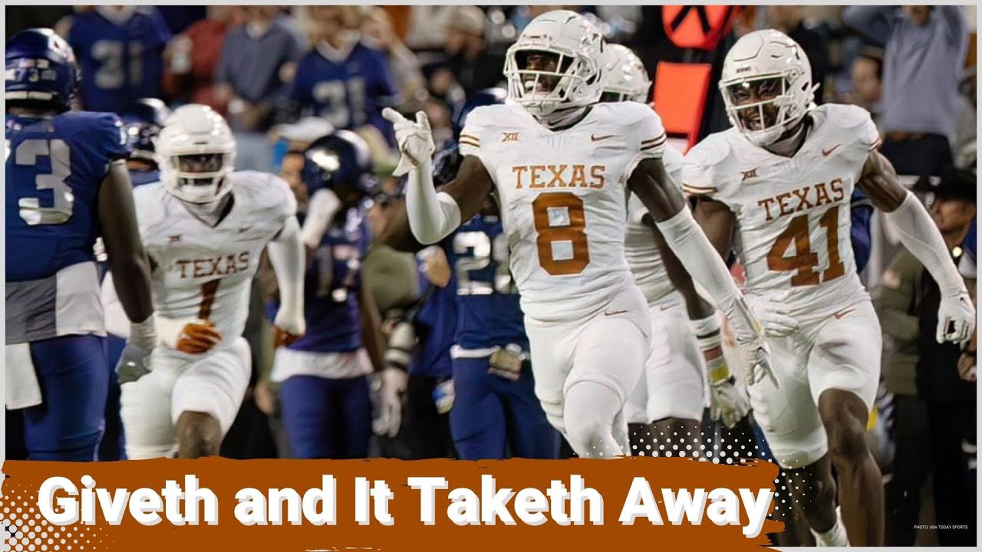 Texas Longhorns Football Team Terrance Brooks and Austin Jordan enter