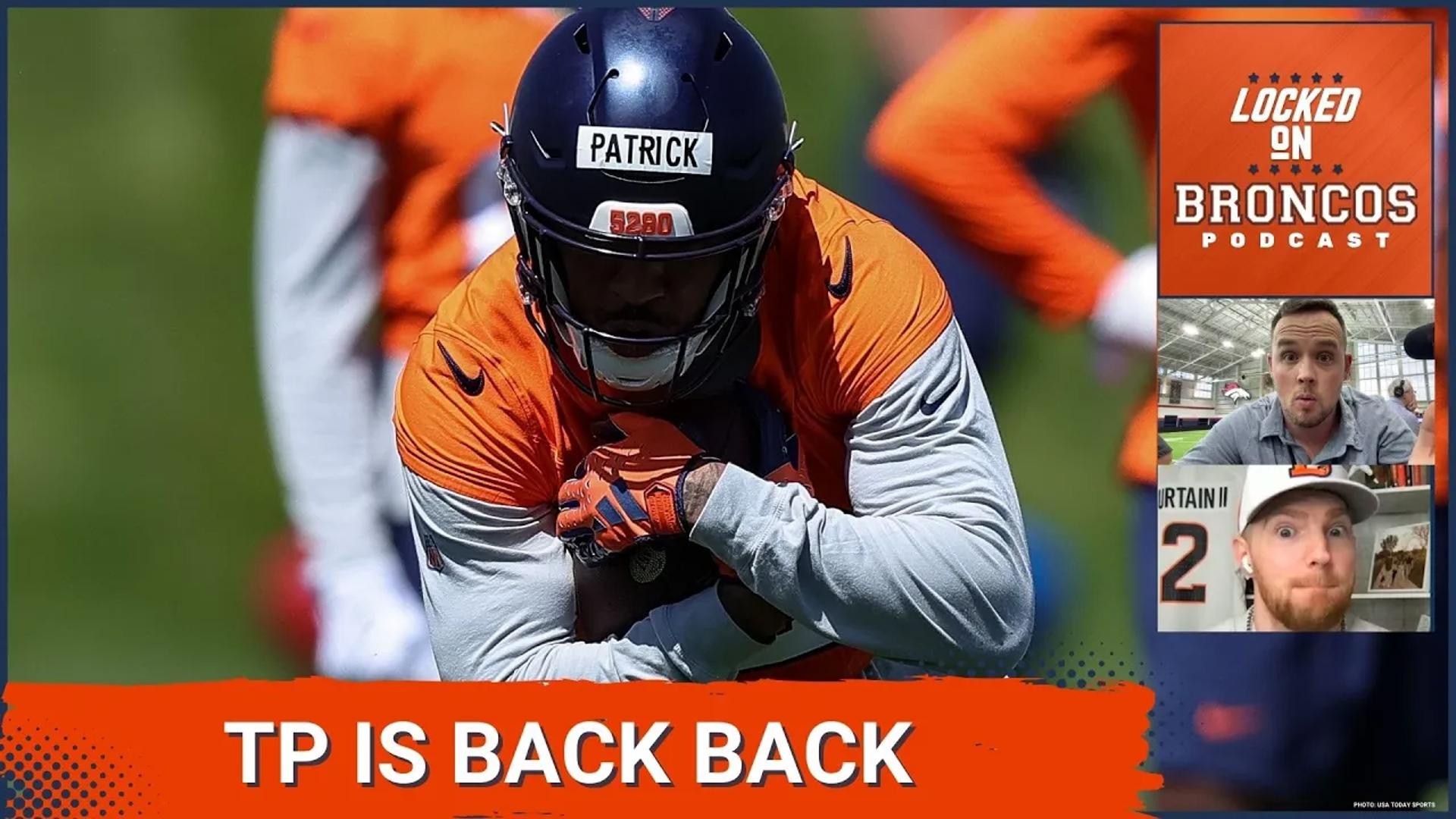 Denver Broncos mandatory minicamp kicked off on Tuesday with Tim Patrick standing out in a big way with Bo Nix and Jarrett Stidham.