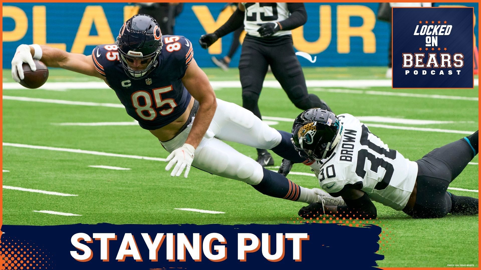 Cole Kmet's name is coming up in baseless trade speculation after the blockbuster deal between the Dolphins and Steelers. He's not going anywhere yet.