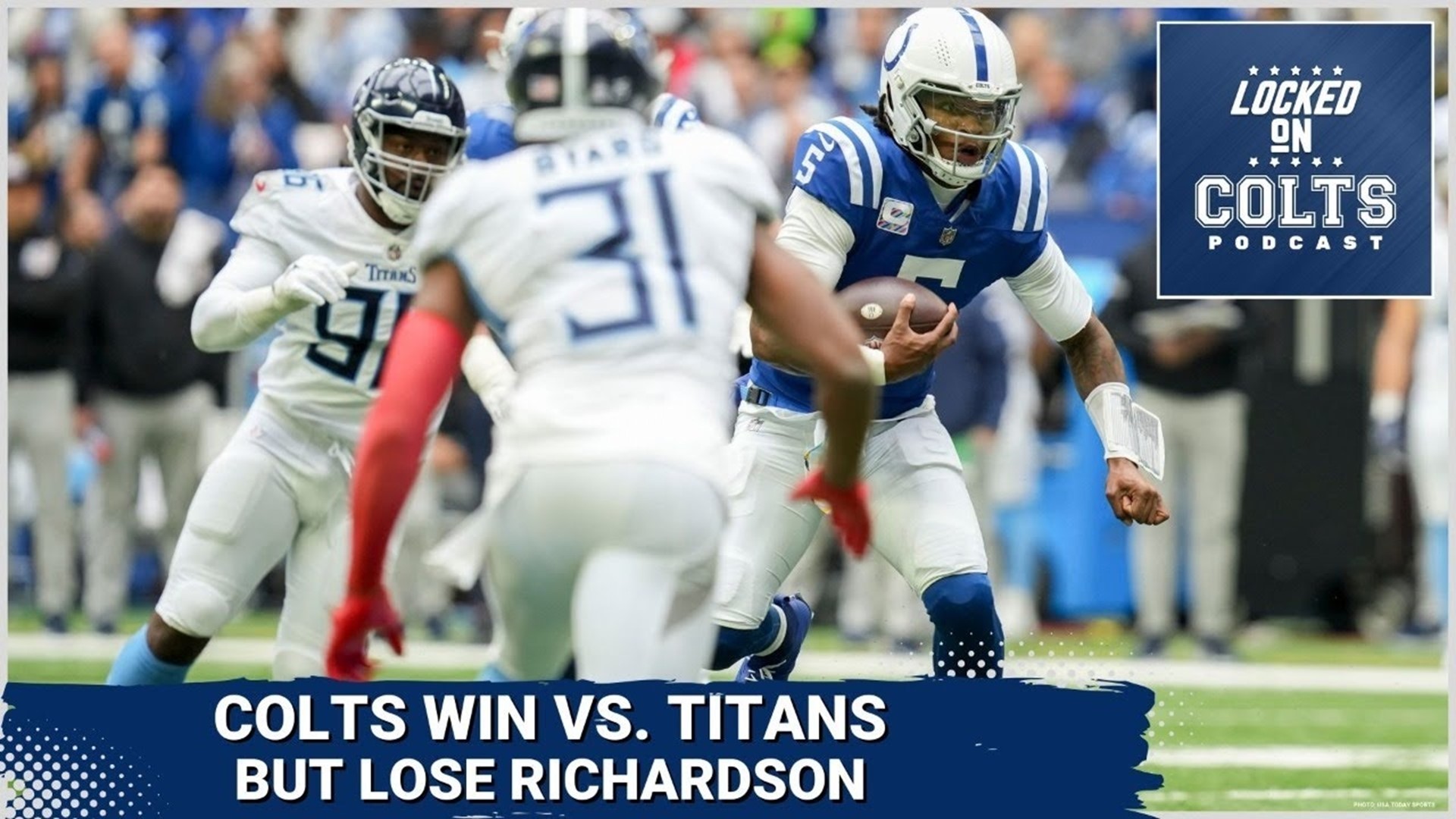 Moss upstages Taylor's return in Colts' 23-16 victory over Titans.  Richardson injures shoulder, Sports
