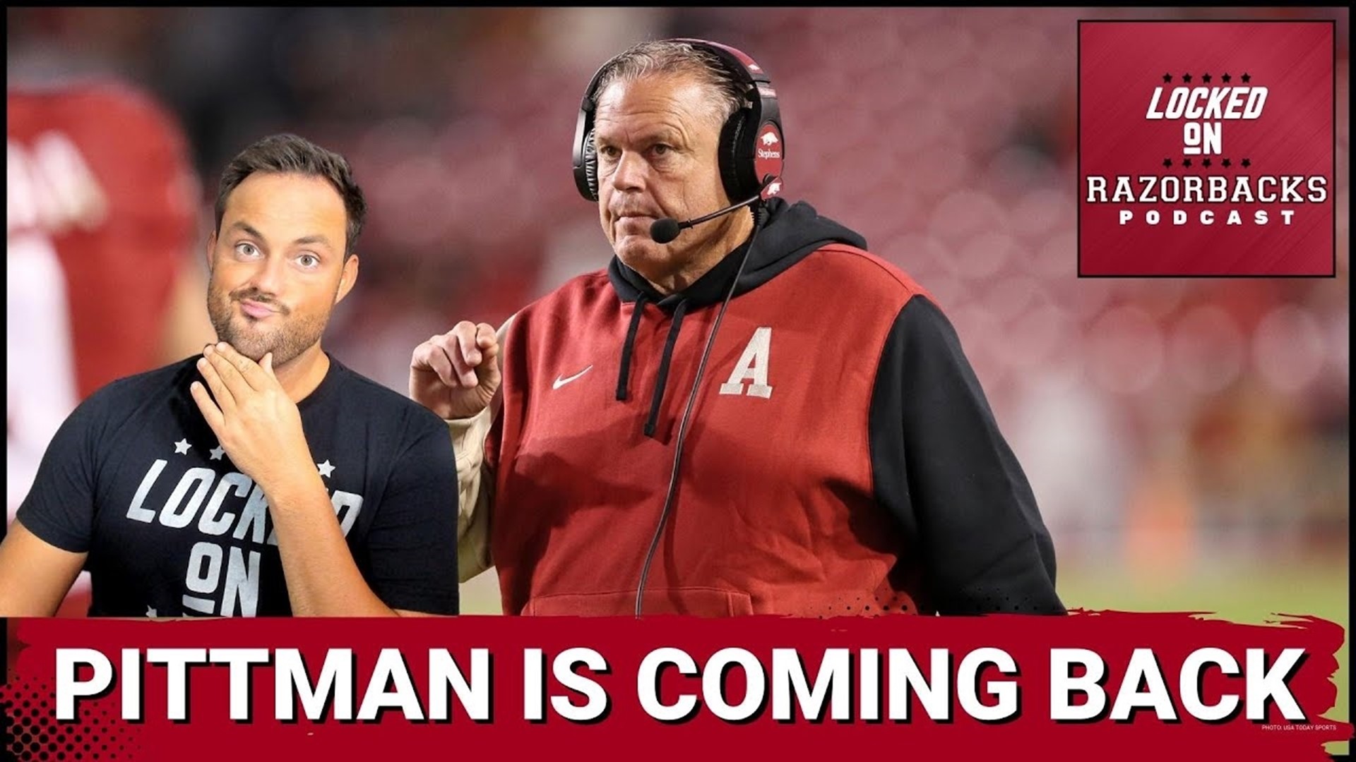 Arkansas Athletic Director Hunter Yurachek officially made the announcement that Razorback head football coach Sam Pittman will be returning next season.