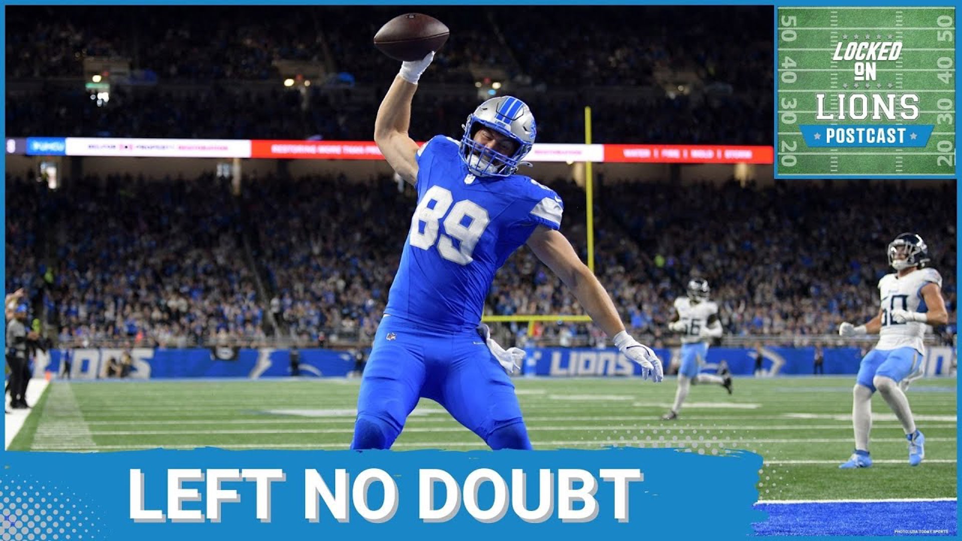 Detroit Lions completely dominate Tennessee Titans in blowout fashion winning 52-14 at Ford Field in Week 8 of the NFL. The Lions a commanding 35-14 lead at the half