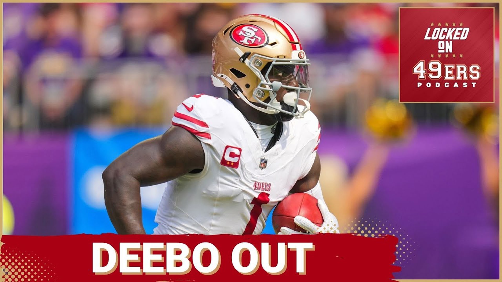 The San Francisco 49ers are reeling as star wide receiver Deebo Samuel is sidelined with a calf strain, a blow to their offensive strategy.