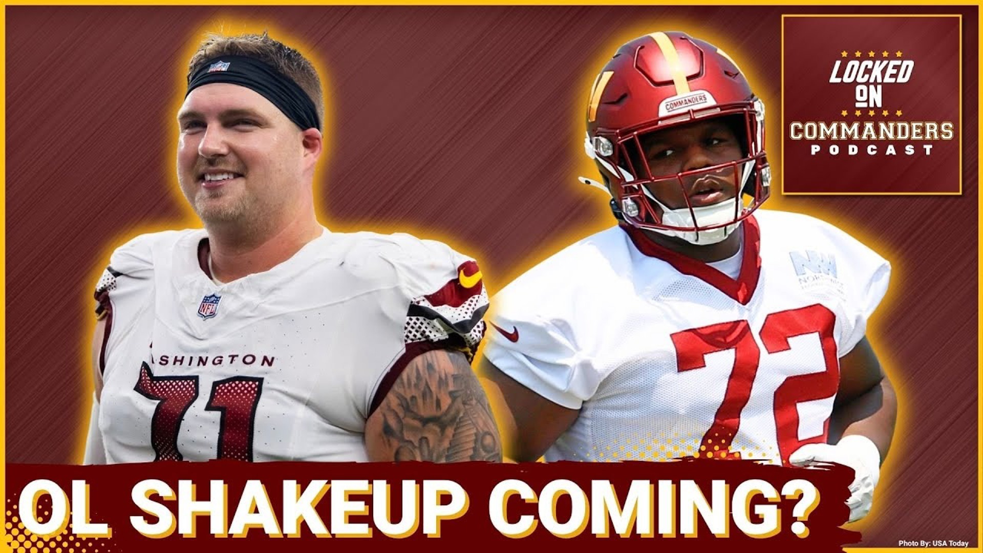 New names are reshaping the Commanders' offensive line depth chart just weeks before camp.