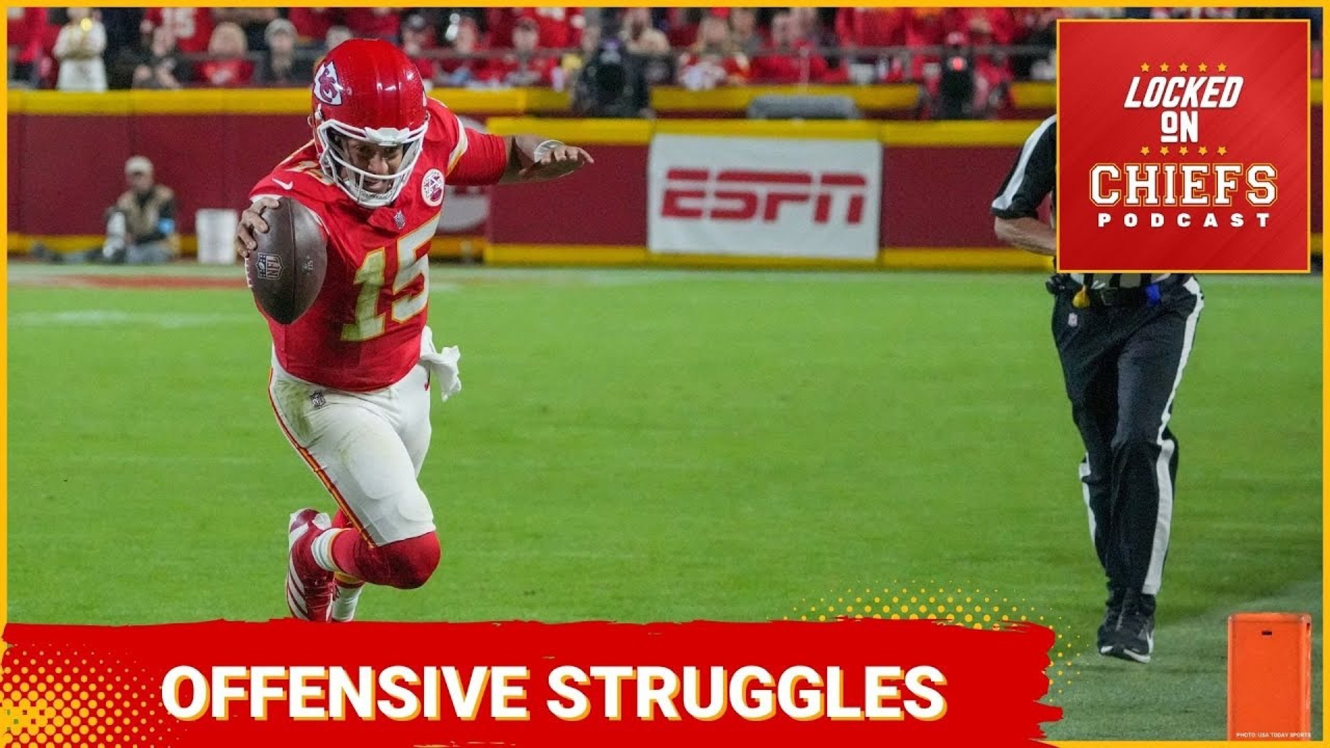 The Kansas City Chiefs, the only 5-0 team in the AFC, are grappling with offensive struggles.