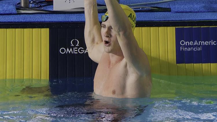 Jack jumps to lead vs. Alexy for 50m free title