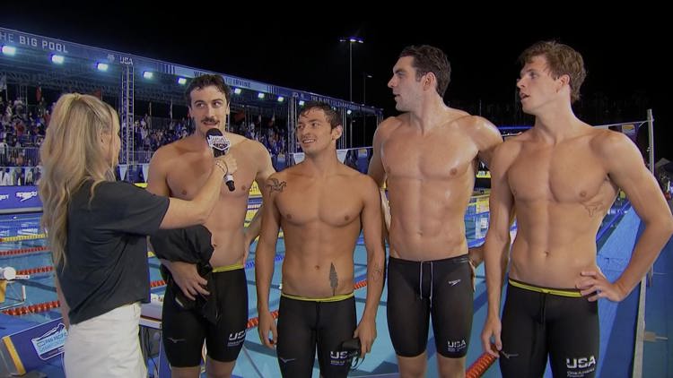 US men cap Pan Pacs with men's 4x100m medley title