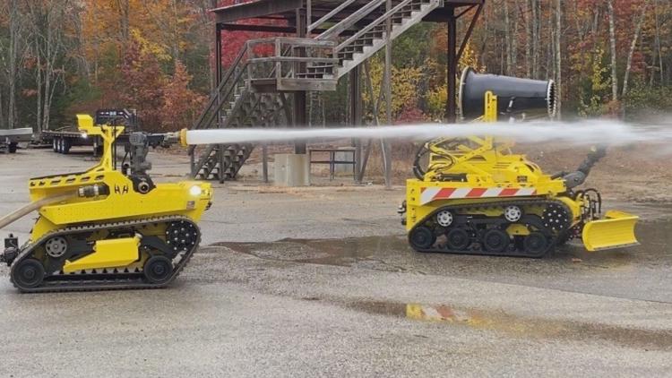 Maine company makes history building nation's first firefighting robot