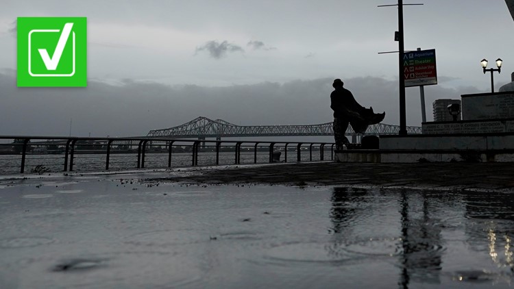 Yes, Hurricane Ida temporarily reversed the flow of part of the Mississippi River