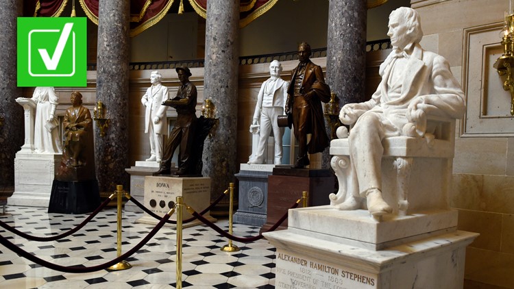 Yes, there are Confederate statues in the US Capitol&rsquo;s National Statuary Hall Collection