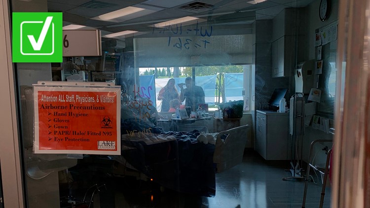 Yes, at least 95% of people currently hospitalized for COVID-19 are unvaccinated