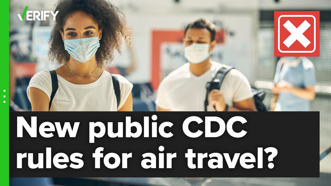 No, the CDC did not change its COVID-19 public air travel guidance