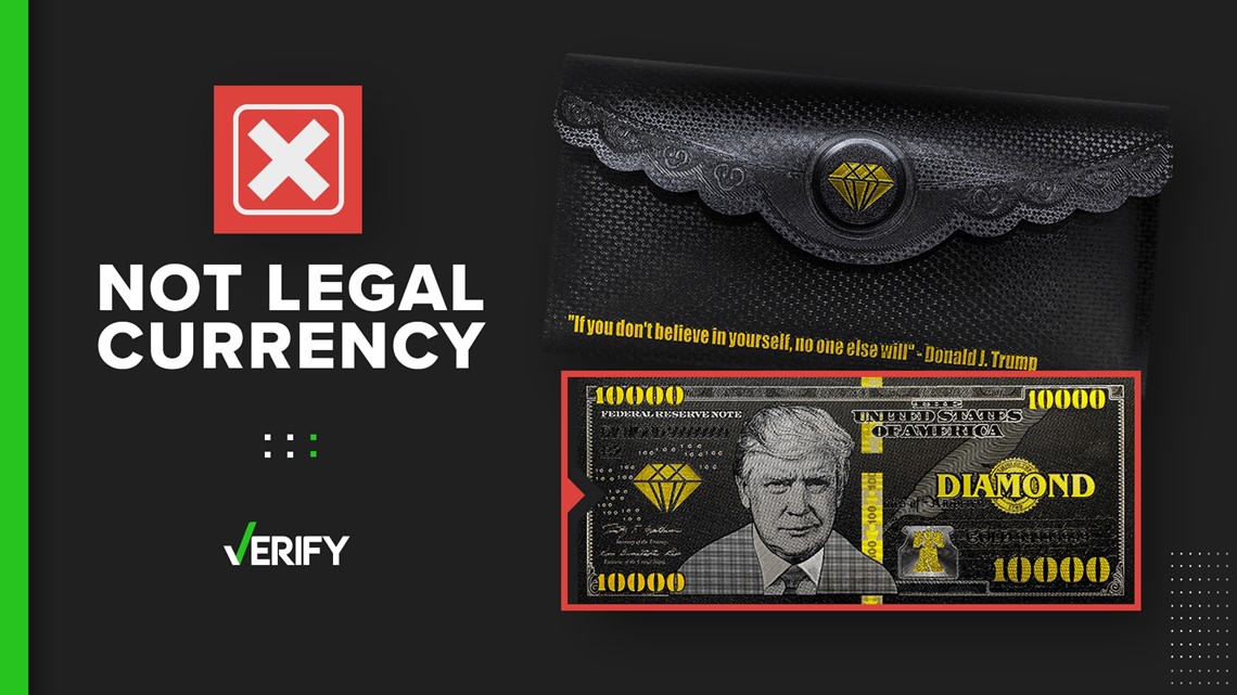 Trump Bucks cannot be used like legal tender