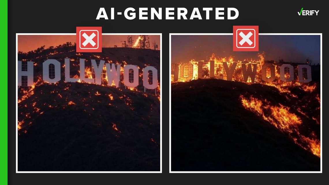 Images of the Hollywood sign on fire are fake | rocketcitynow.com