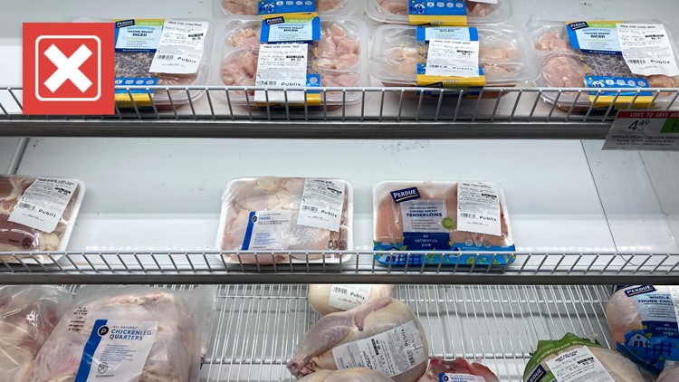 Viral video claims frozen chicken in puffed-up bags is spoiled. That&rsquo;s false