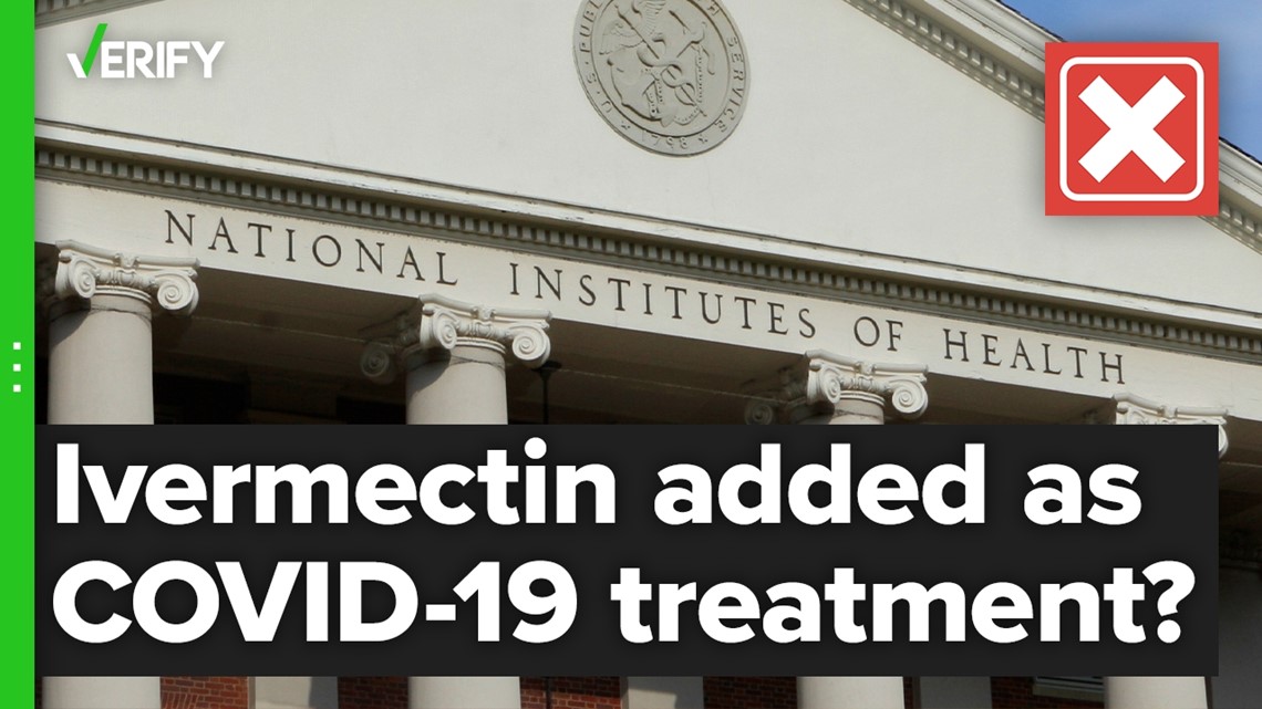 不，美国国立卫生研究院(nih)没有批准伊维菌素作为COVID-19的治疗药物